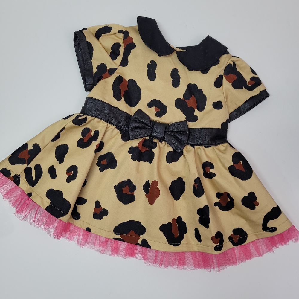 Harajuku mini target dress, infant leopard dress